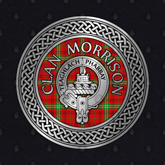 Clan Morrison Crest & Tartan Knot by Taylor'd Designs